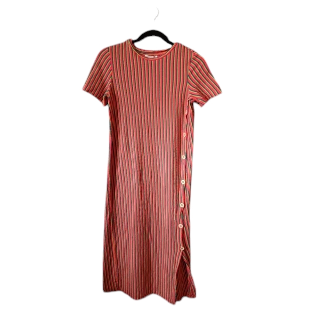 Zara Trafulac Midi Dress Size with Side Buttons Autumn-Winter 2017-2018
